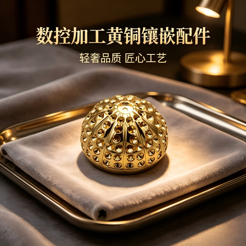数控加工定制黄铜镶嵌配件 专业制造商精工出品